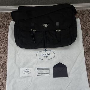 Prada Black Men's Messenger Bag